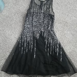 Kids black and silver dress